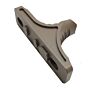JJ airsoft grip hand stop dentellata per astine keymod (tan)