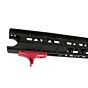 JJ airsoft grip hand stop dentellata per astine M-LOK (rossa)