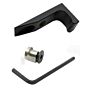 JJ airsoft grip hand stop SRL BARRICADE MOD2 per astine keymod (nera)