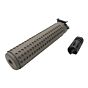 JJ airsoft silenziatore KAC QD per fucili con spegnifiamma 14mm- (tan)