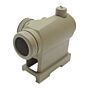 JJ airsoft ottica T043 mini red dot con estensione e Killflash (tan)