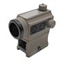 JJ airsoft T043 solar power minimal red dot scope full set (tan)