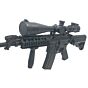 JJ Airsoft 8-32x50 scope with IR reticle (with mount rings)