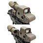 JJ airsoft XPS3.2 holo sight set + 3x magnifier with folding ring and kill flash (tan)