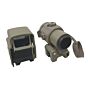JJ airsoft 558 holo sight set + G43 3x magnifier with folding ring and killflash (tan)