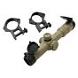 JJ airsoft ottica LPVO 1-4x26 con anelli (tan)