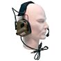 EARMOR cuffie radio ricevitore M32 MARK3 MILPRO DUAL COMMUNICATION da testa (coyote brown)