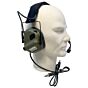 EARMOR M32 MARK3 MILPRO DUAL COMMUNICATION Headset with head band (foliage green)