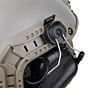 EARMOR M32H MOD4 communication Hearing protection earmuff for FAST helmet (black)
