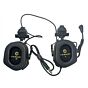 EARMOR cuffie radio ricevitore M32H MOD4 per elmetti TEAM WENDY (verdi)