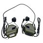 EARMOR cuffie radio ricevitore M32H MARK3 MILPRO DUAL COMMUNICATION per elmetti ARC (verdi)