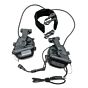 EARMOR cuffie radio ricevitore M32X MARK3 MILPRO per elmetti ARC (nere)