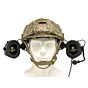 EARMOR cuffie radio ricevitore M32X MARK3 MILPRO per elmetti ARC (coyote brown)