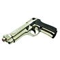 Bruni M92 8mm blank fire pistol (nickel)