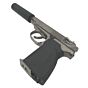 WE pistola a gas makarov 654K con silenziatore chrome stainless (full metal)