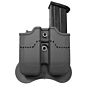 Amomax porta caricatore doppio per pistola tipo USP/PX4 (nero)