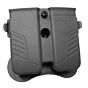 Amomax doppio porta caricatore universale per pistola (nero)