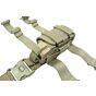 Vega holster fondina regolabile da coscia tan (sinistra)