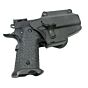 Amomax PERFIT Universal LEFT HAND polymer holster for pistol (black)