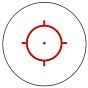 JJ airsoft ottica sgancio rapido T7w0 red circle con killflash (tan)