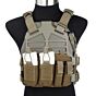 TMC tasca aperta caricatore fucile 5.56 + pistola 9mm per tattico frame plate carrier (multicam)