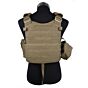 TMC giubbino tattico 6094 style plate carrier con 3 tasche (coyote brown)
