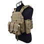TMC giubbino tattico 6094 style plate carrier con 3 tasche (coyote brown)
