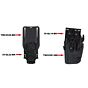TMC fondina rigida 6x77 completa per pistola tipo glock/hk/mp9 (nera)
