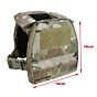TMC giubbino tattico plate carrier + cinturone per bambini (multicam)