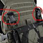 TMC clip buckle set for SS style MCR chest panel (black)