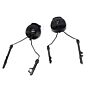 TMC braccetti adattatori elmetto per cuffie Peltor (stainless black)