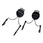 TMC braccetti adattatori elmetto per cuffie Peltor (stainless black)