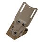 TMC fondina rigida in KYDEX® RD style per pistola tipo glock (dark earth)