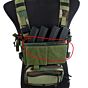 TMC inserto porta caricatori SMG in KYDEX® per SS chest vest (nero)