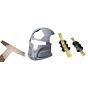 TMC maschera facciale TIER NONE LT R500 per elmetti (grigia)