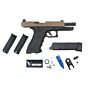 Vorsk pistola a gas g17 Custom full metal (nera/tan)