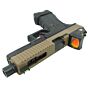 Vorsk pistola a gas g18 Custom BDS full metal (nera/tan)