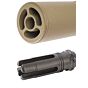 5KU silenziatore SF MINI WARDEN con spegni fiamma 14mm- (tan)