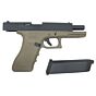 We g18 railed frame full metal gas pistol tan (gen.3)