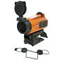 JJ airsoft XTSP solar power red dot scope with ELE high mount (orange)