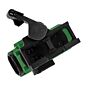 JJ airsoft ottica XTSW T043 dot con Low mount e estensione QD (verde)