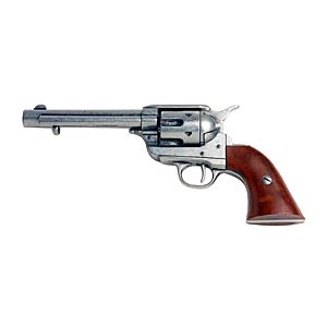 Denix pistola da collezione peacemaker 45 frontier revolver (grigio)