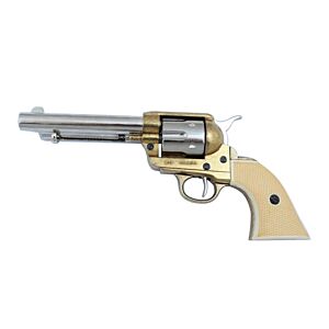 Denix pistola da collezione peacemaker 45 revolver (dorata)