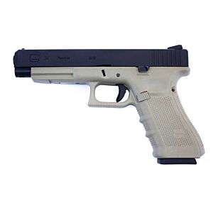 We g34 railed frame gas pistol tan (gen.4)