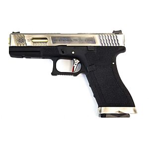 We g17 FORCE CUSTOM full metal gas pistol black (silver/gold)