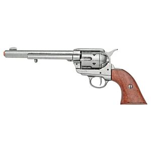 Denix pistola da collezione peacemaker 45 revolver lunga (grigio)