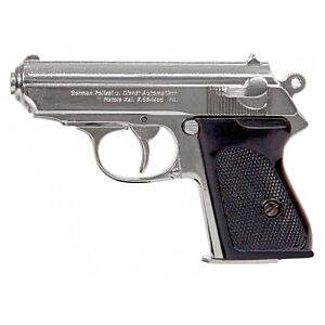 Denix pistola da collezione ppk/s (nickelata)