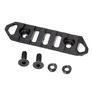 Wiitech slitta LITE rail 5 fori per astine keymod (nera)