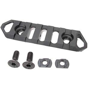 Wiitech slitta LITE rail 5 fori per astine M-LOK (nera)