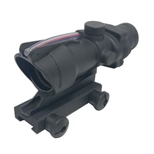 JJ airsoft ottica acog style 4x32 con funzione trizio (nera)